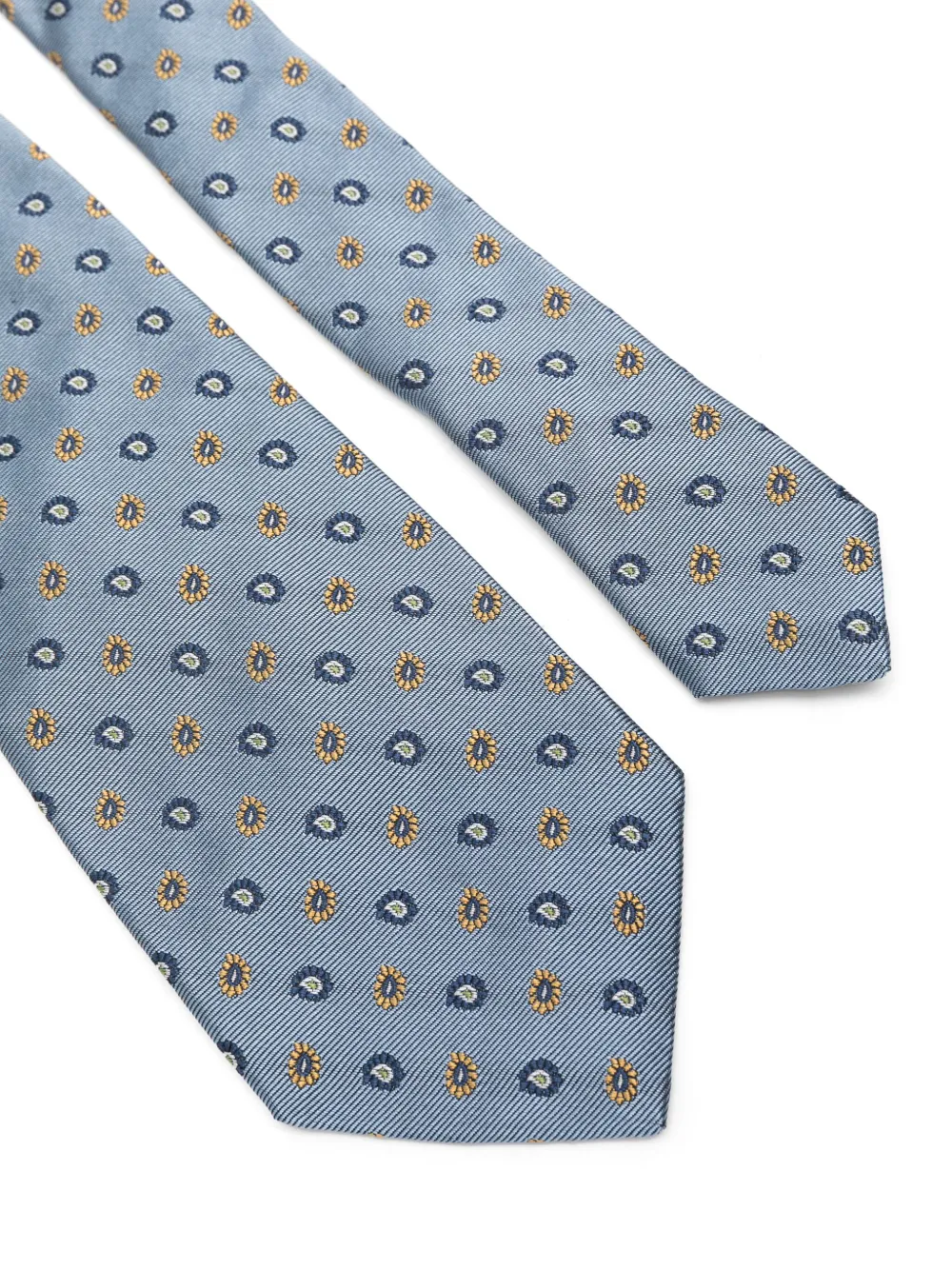 ETRO paisley-jacquard tie - Blauw