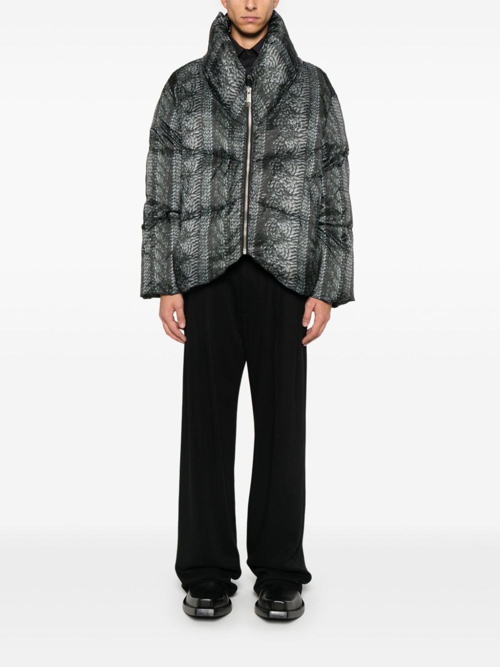 John Richmond down jacket - Zwart