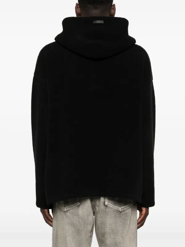 Fear Of God Bouclé Hoodie | Black | FARFETCH
