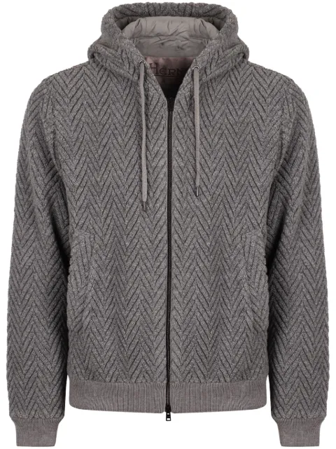 Herno herringbone pattern jacket