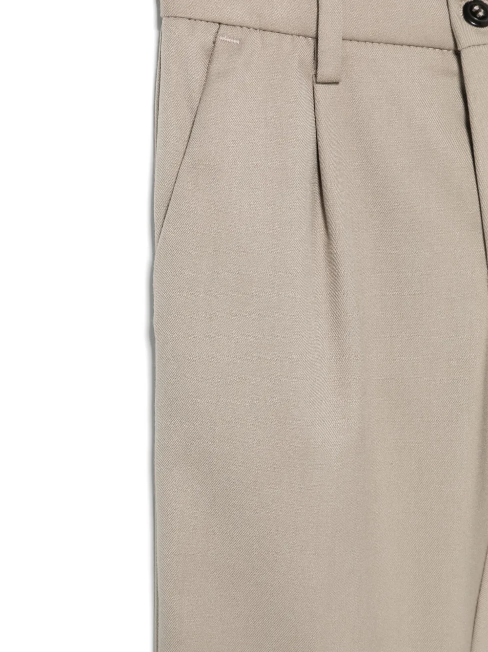 Siola Broek met geplooid detail Groen