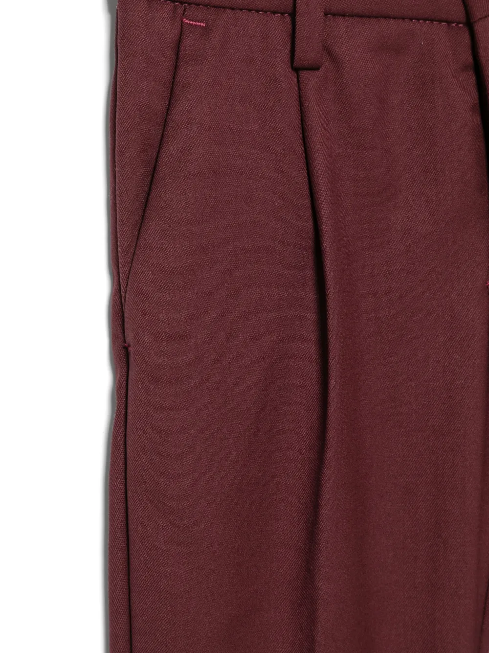 Siola Broek met geplooid detail Rood