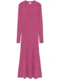 LIU JO marl-knit midi dress - Pink