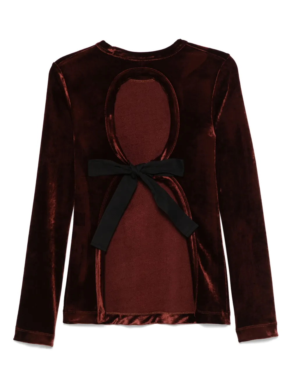 Alysi T-shirt met uitgesneden details - Bruin