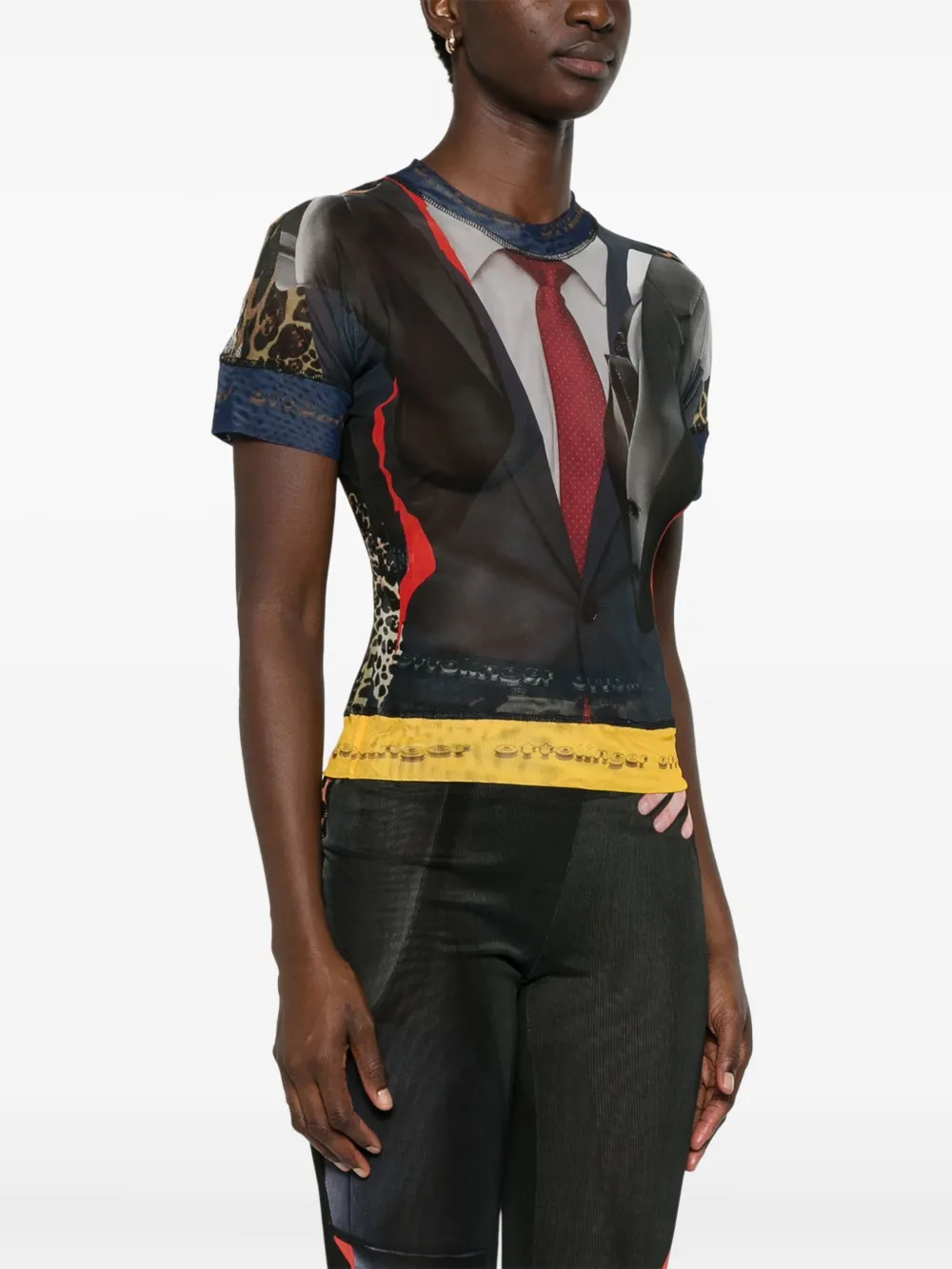 Ottolinger Mesh T-shirt Zwart
