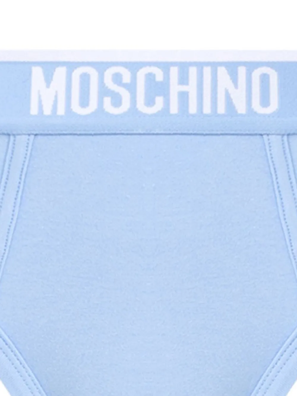 Moschino Slip met logoband - Blauw