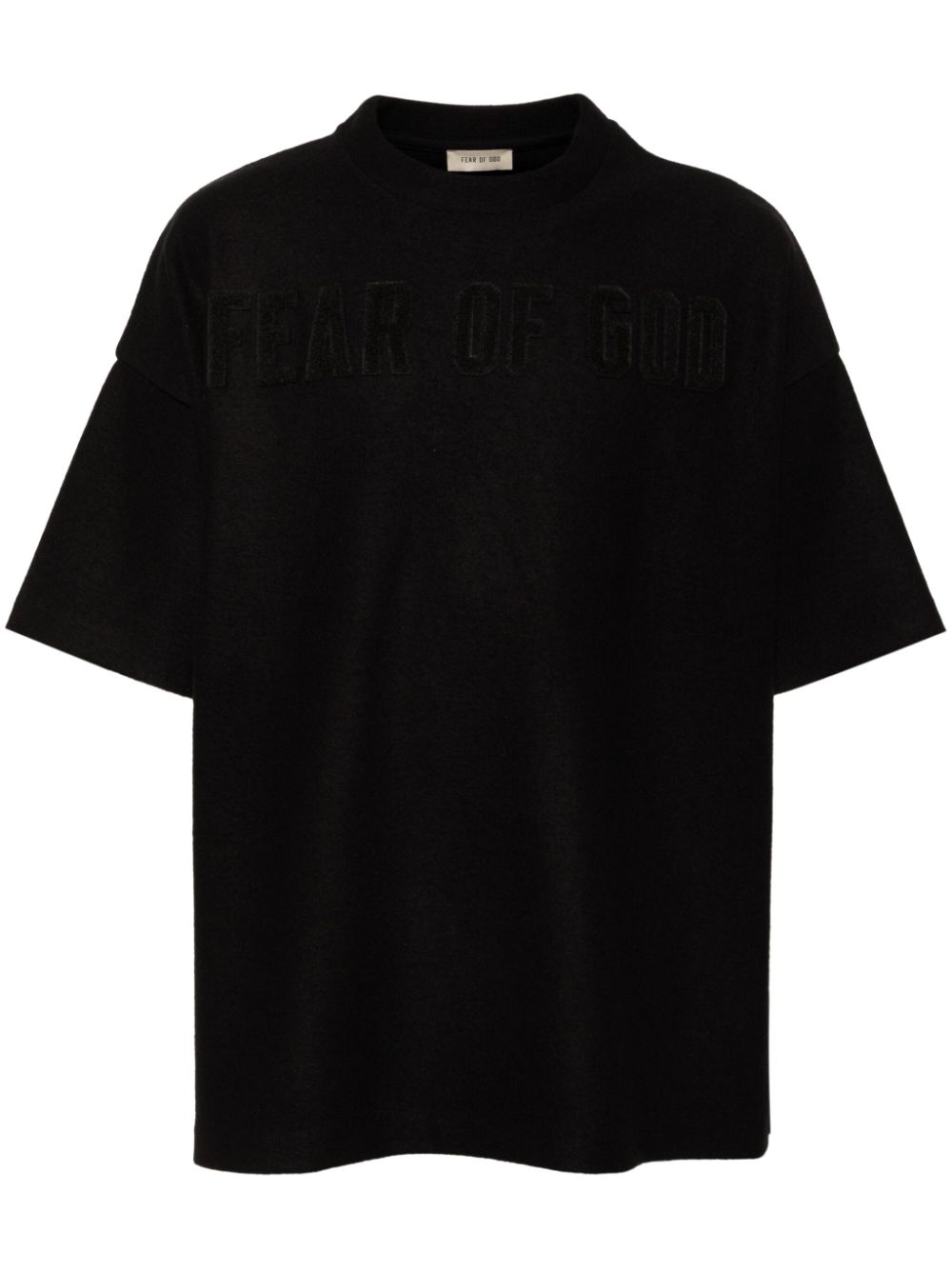 Shop Fear Of God Merino-wool T-shirt In Black