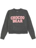 CHOCOOLATE logo-jacquard jumper - Grey