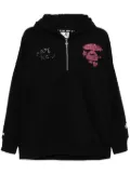 AAPE BY *A BATHING APE® sequin-embellishment hoodie - Black