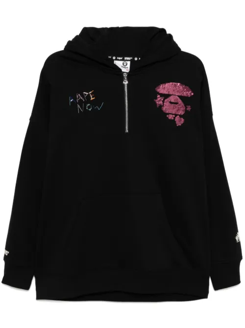 Hoodie à sequins - AAPE BY *A BATHING APE® - Modalova