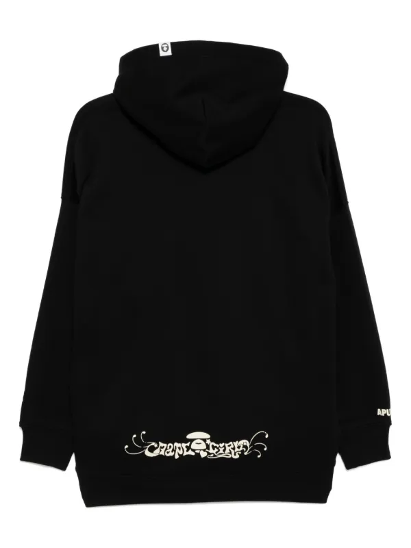 AAPE BY *A BATHING APE® スパンコールトリム パーカー | ブラック