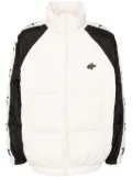 FIVE CM logo-patch down jacket - Neutrals