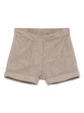 Siola herringbone-pattern shorts - Brown