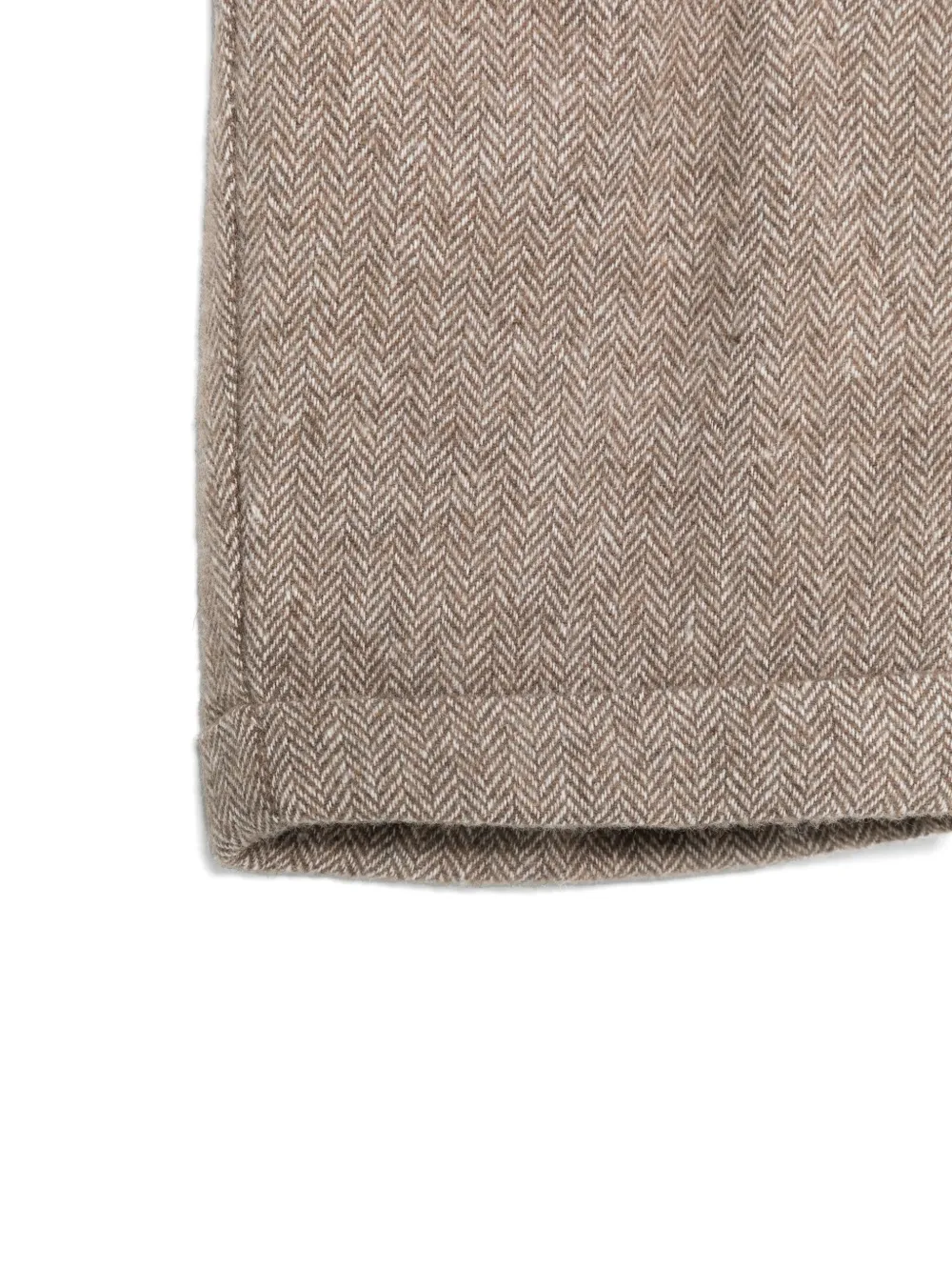 Siola Shorts met visgraat patroon Bruin