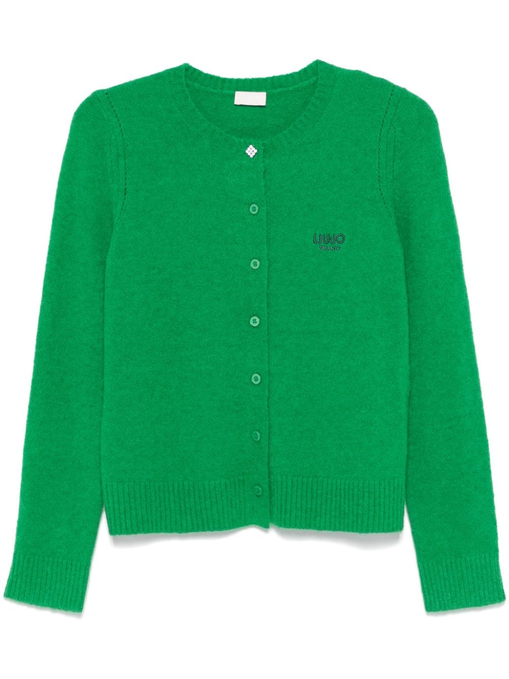 LIU JO Cardigan con ricamo - Verde