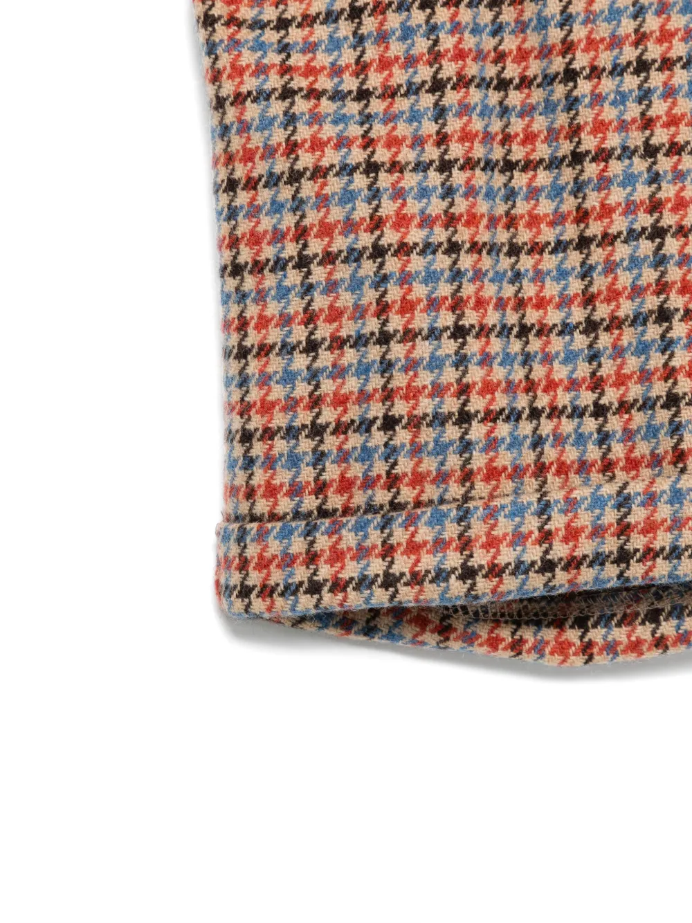 Siola Shorts met pied-de-poule print Beige