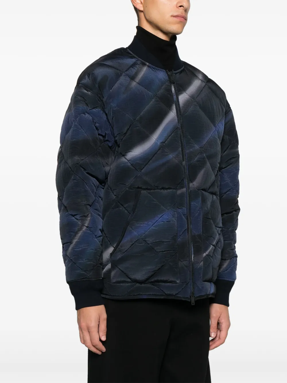 Emporio Armani spray-paint-effect jacket Men