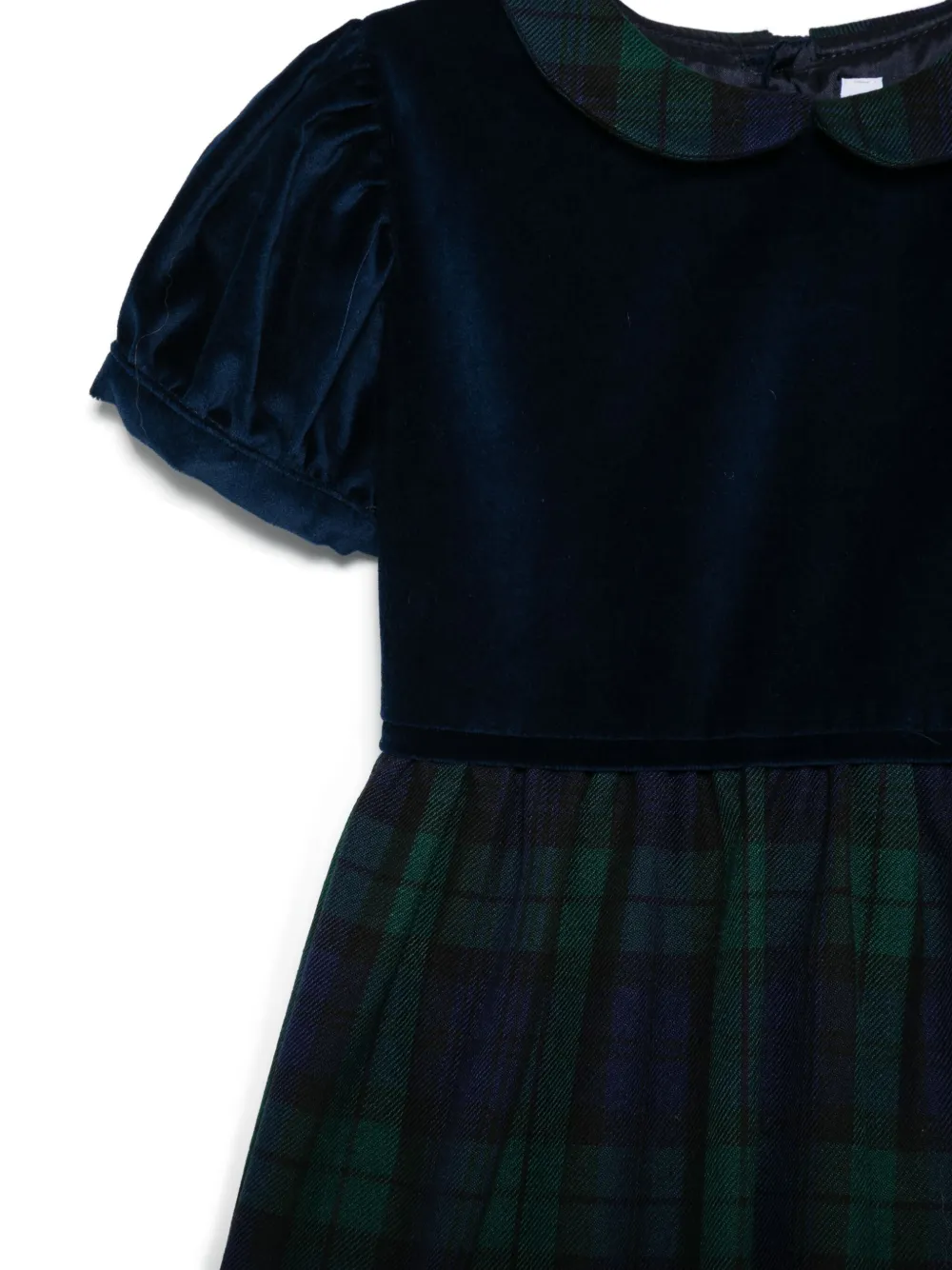Siola Jurk met tartan ruit Groen