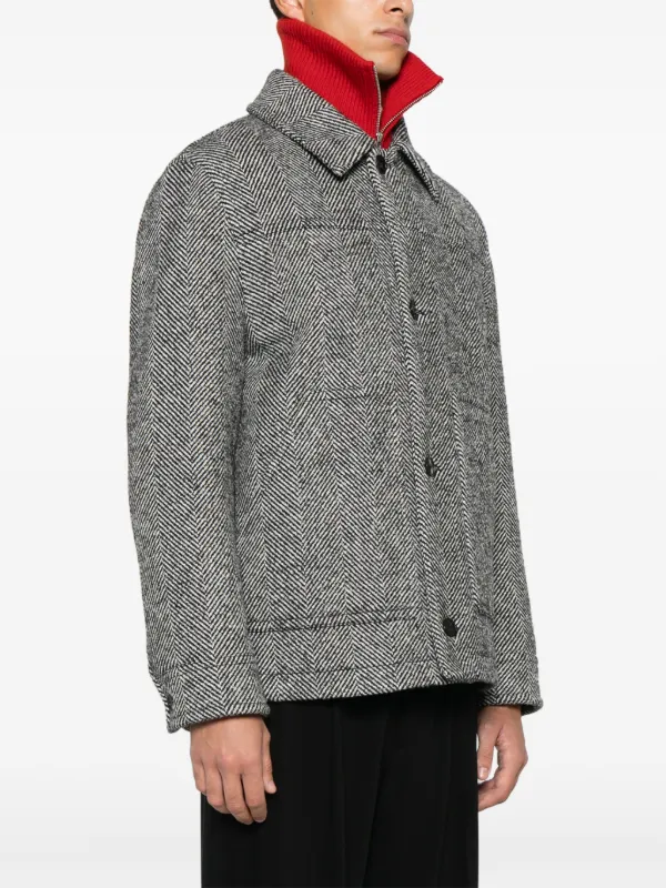 VALENTINO イタリア製 ヘリンボーン ウール ダブル セットアップ  