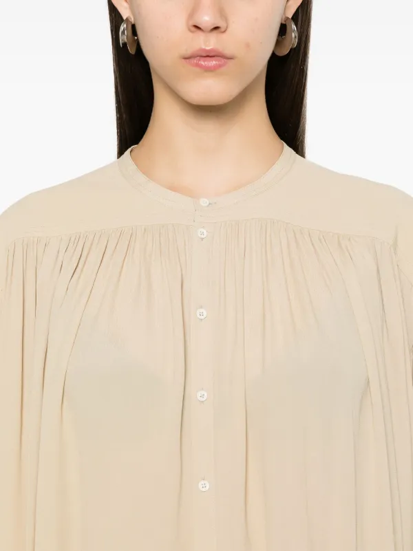Lemaire ルメール　絶妙なベージュ　ブラウス　36 LEMAIRE ギャザーブラウス | ニュートラル | FARFETCH JP