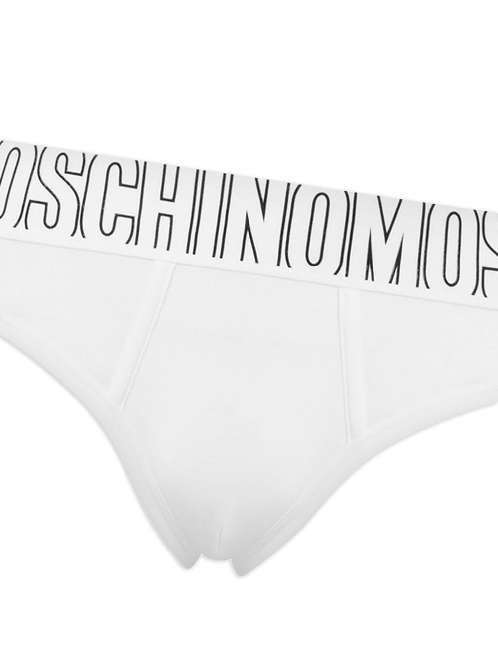 Moschino Slip met logoband - Wit