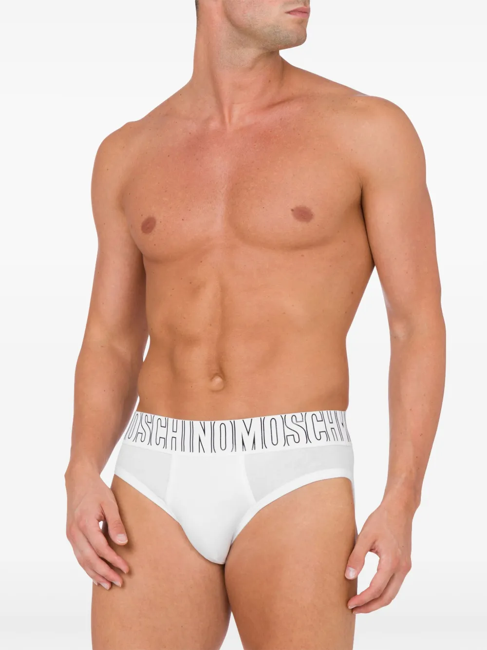 Moschino Slip met logoband Wit