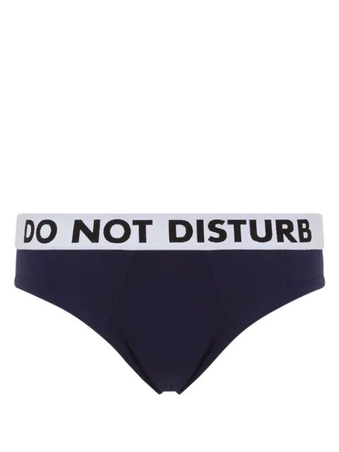 Moschino slogan-waistband briefs