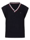 Tommy Hilfiger Junior embroidered-logo pullover - Blue