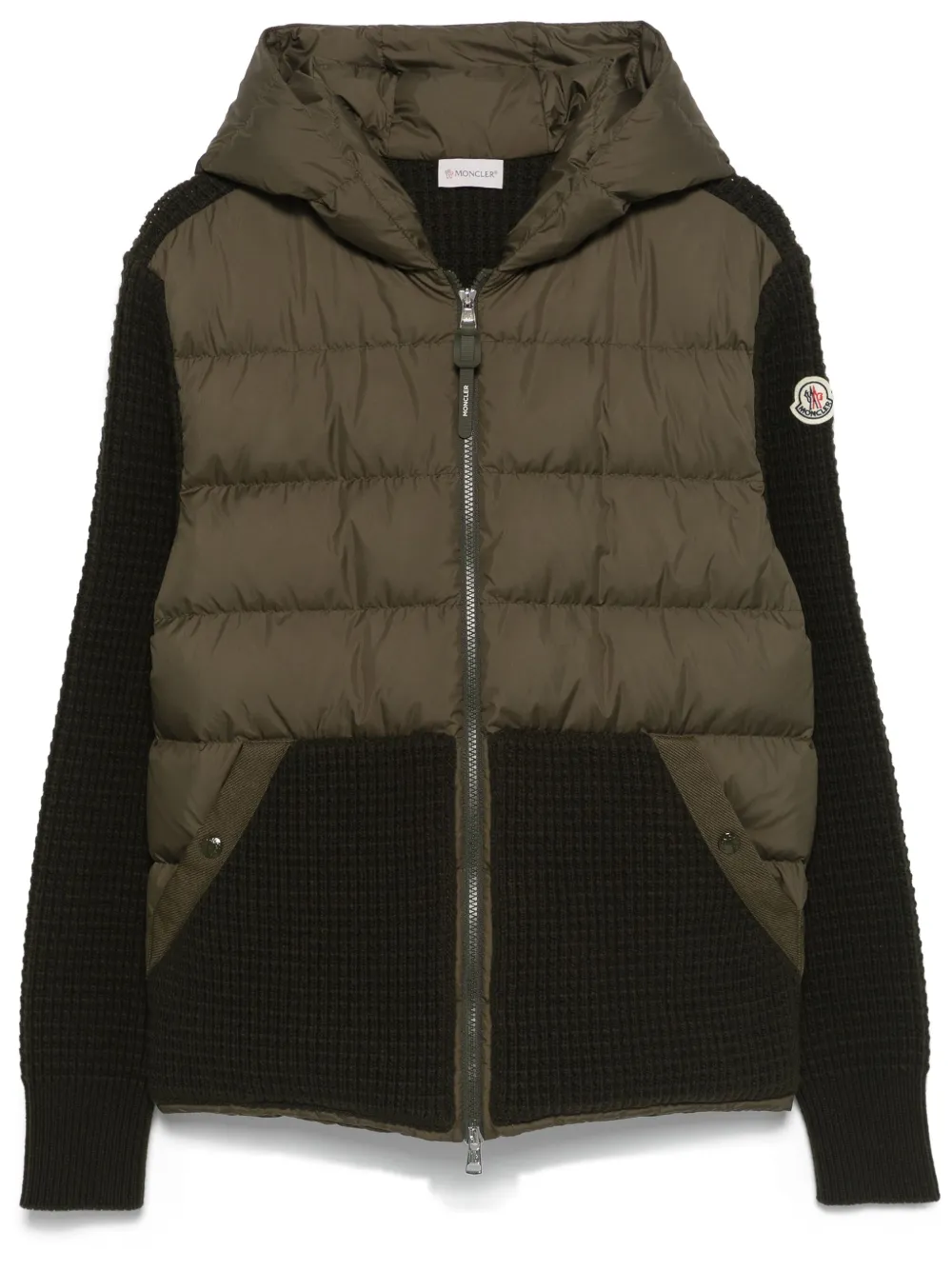 Moncler Jack met vlakken Groen
