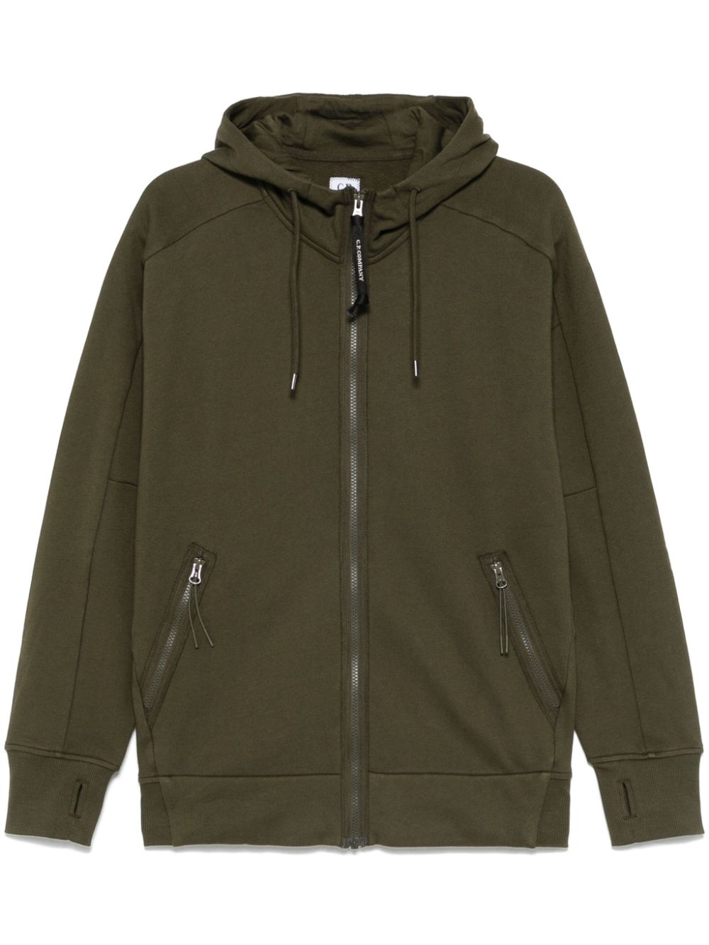 C.P. Company jersey zipped hoodie - Green