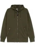 C.P. Company Goggles-detail zip-up hoodie - Green