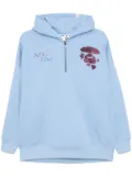 AAPE BY *A BATHING APE® sequin-embellishment hoodie - Blue