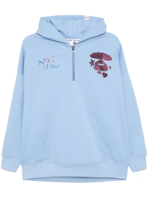 AAPE BY *A BATHING APE® sequin-embellishment hoodie