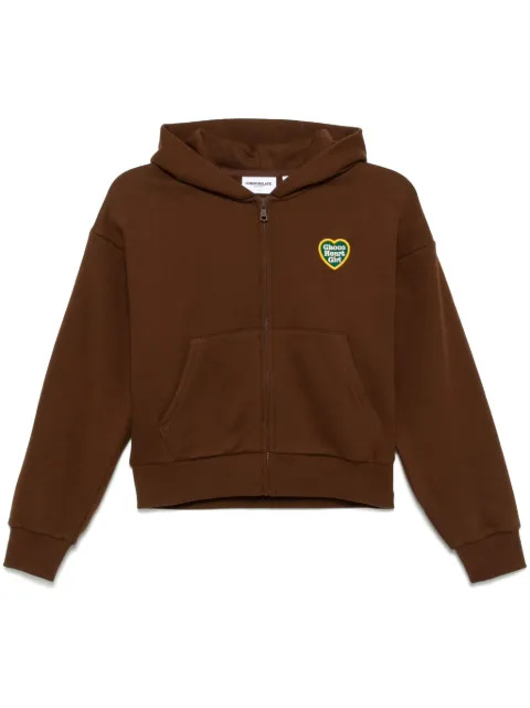 CHOCOOLATE logo-embroidered cropped jacket