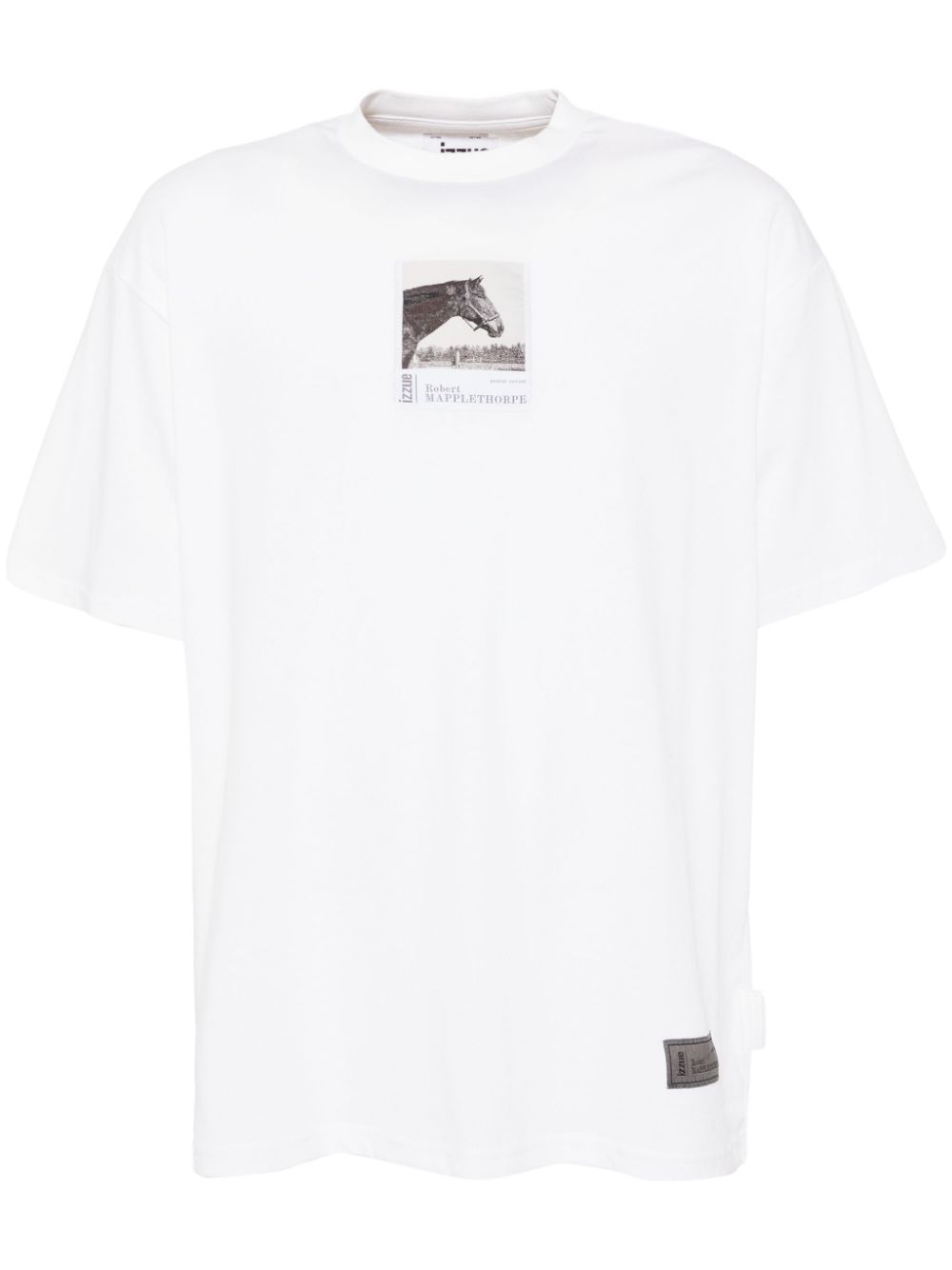 izzue patched t-shirt - White