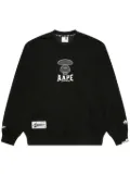 AAPE BY *A BATHING APE® logo-patch sweater - Black