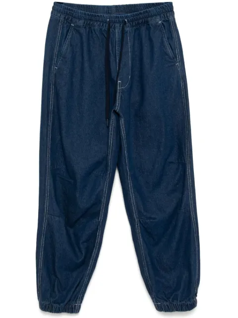 CHOCOOLATE drawstring tapered jeans