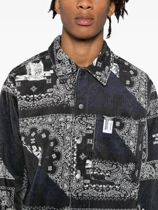 Musium graphic-print Shirt Jacket Black FARFETCH VN