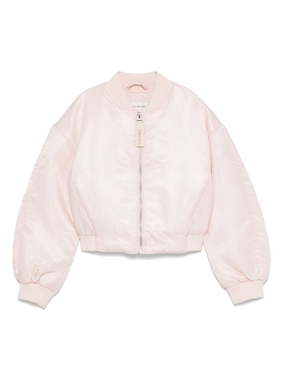 Calvin Klein Kids satin bomber jacket - Pink