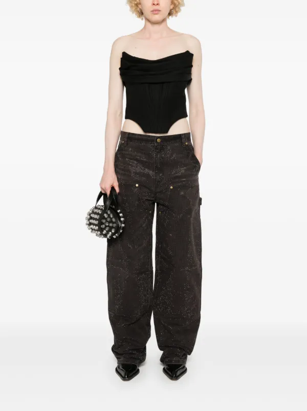 Alexander Wang crystal-embellished Jeans | Black | FARFETCH