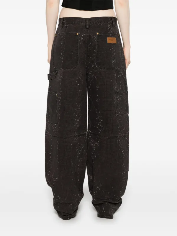 Alexander Wang crystal-embellished Jeans | Black | FARFETCH