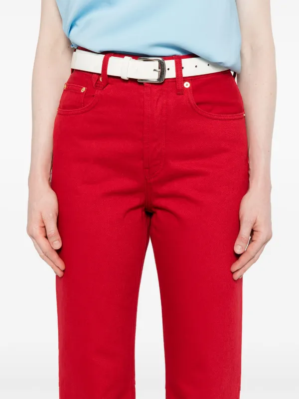 Jacquemus Le de-Nîmes Droit Jeans | Red | FARFETCH JO