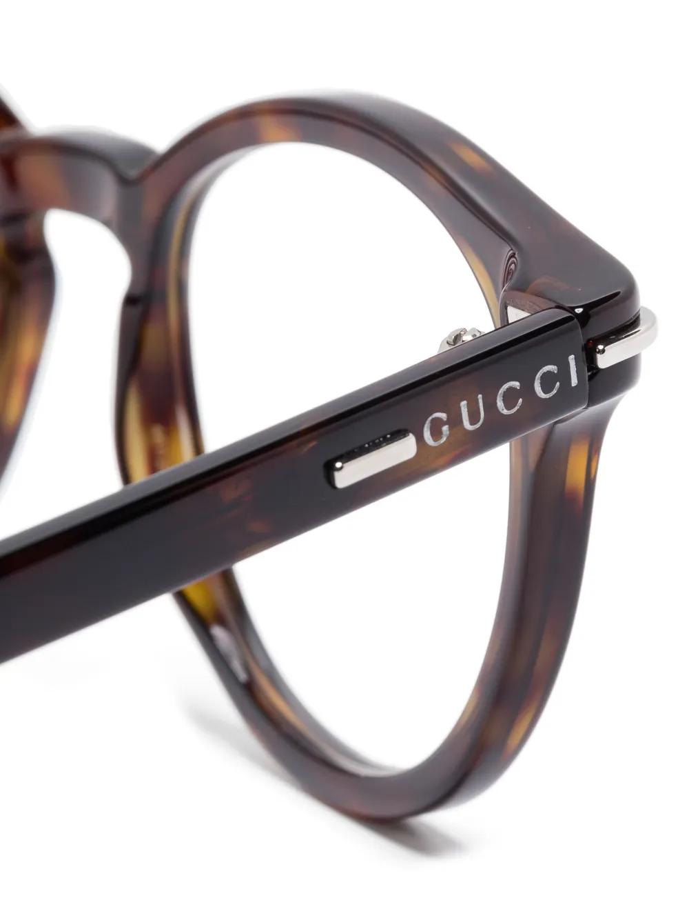 Gucci Eyewear Zonnebril met pantos montuur Bruin