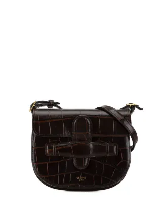 Celine Pre Owned Mini Sac a Bandouliere Symmetrical 2000 2023 Marron FARFETCH TN