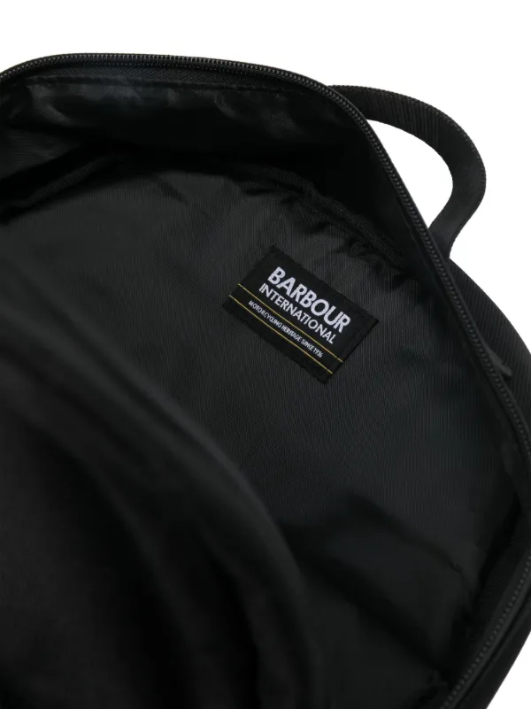 Barbour International ロゴ バックパック | ブラック | FARFETCH JP