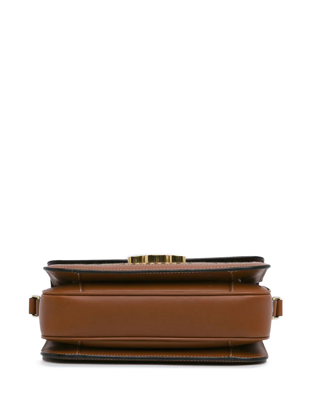 Céline Pre-Owned 2020 Classique Triomphe tweed leren schoudertas - Bruin