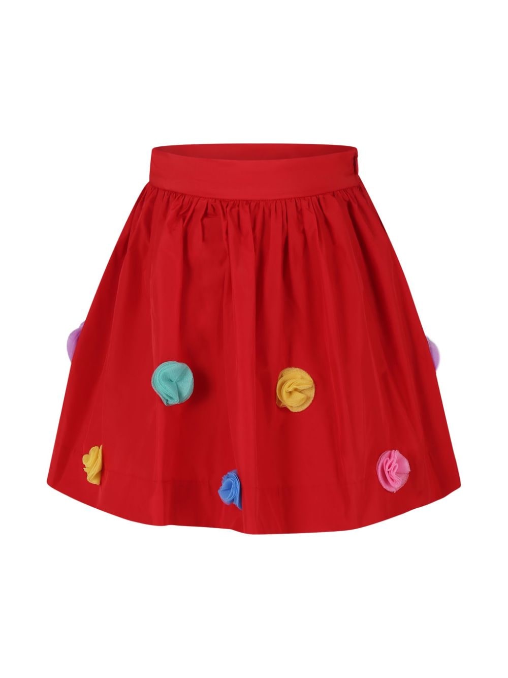 Stella McCartney Kids Pom Pom tulle skirt - Rosso