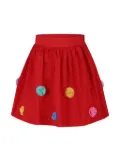 Stella McCartney Kids Pom Pom tulle skirt - Red