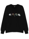 PS Paul Smith Cycling Caps-print sweatshirt - Black