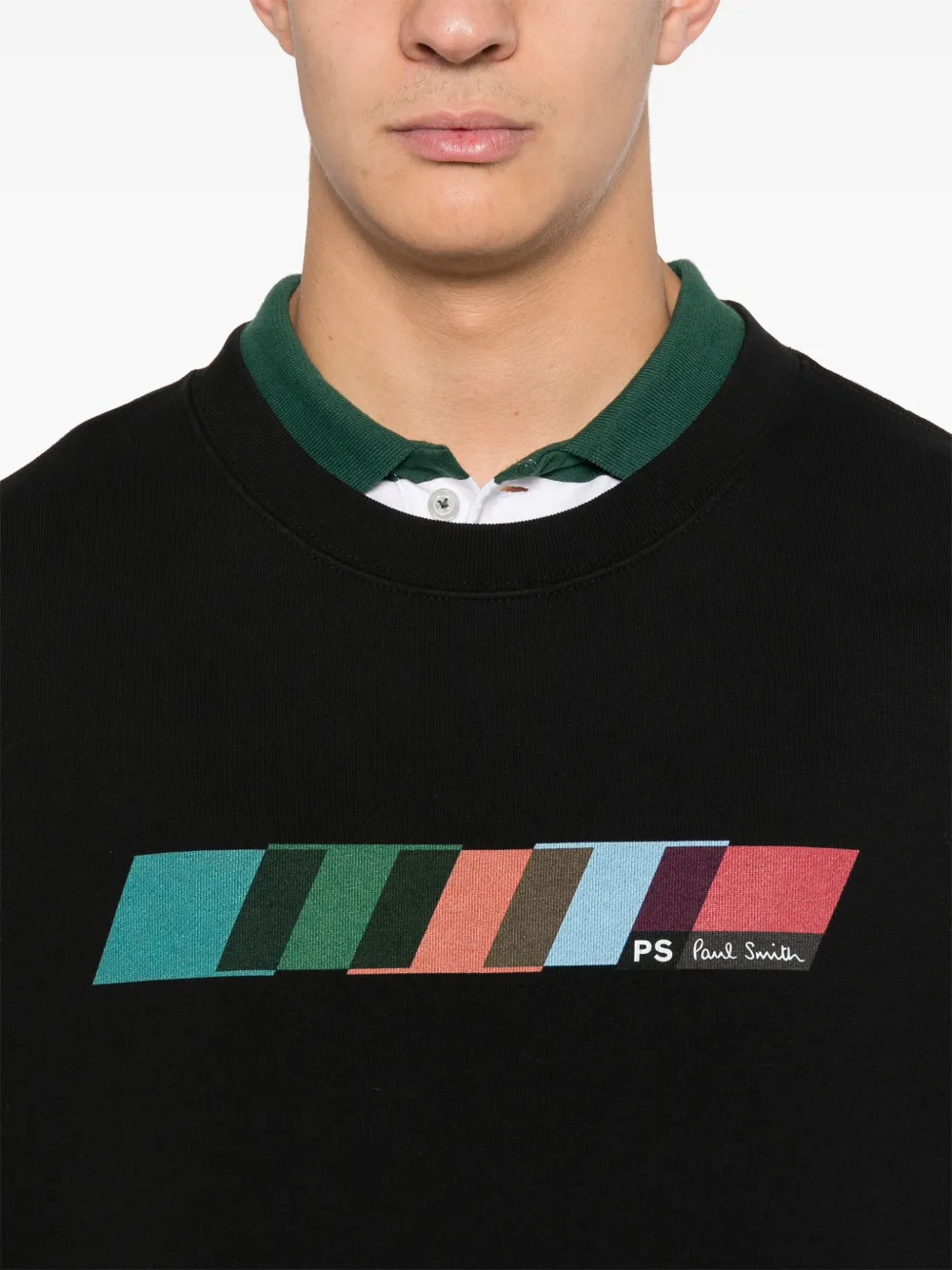 PS Paul Smith Gestreepte sweater Zwart